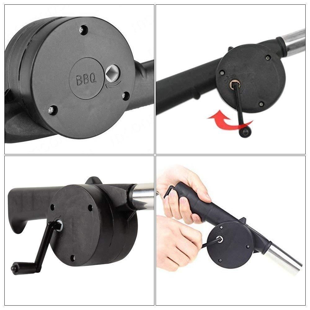 Portable Hand Crank BBQ Air Fan